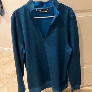 UnderArmour Men’s blue SweaterFleece 1/4 zip. Size M